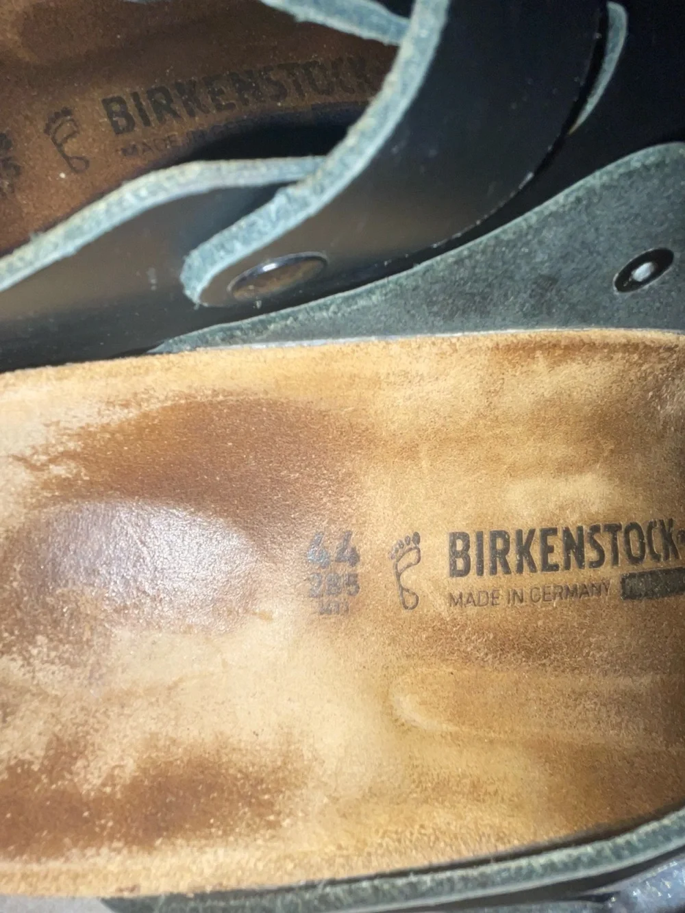 Birkenstock Boston Crosstown Clogs Black Leather Size 11 EU 44 Slip Resistant